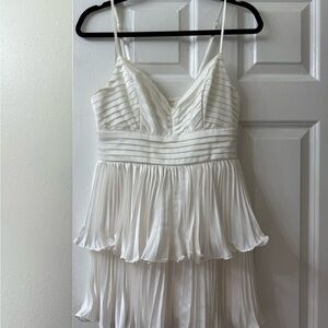 DO+BE White Smocked Dress